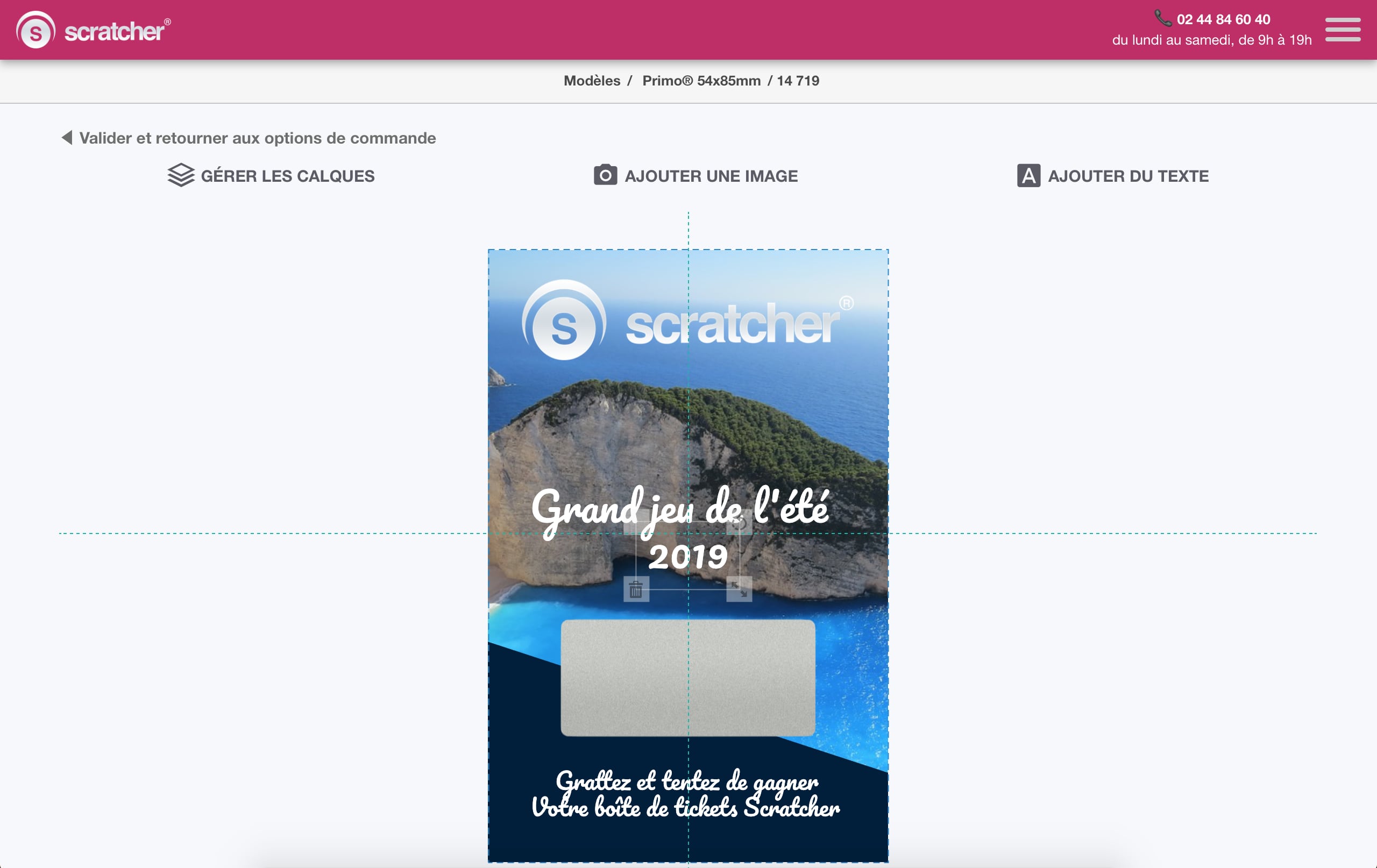 Disegna online i tuoi biglietti gratta e vinci in pochi clic sul configuratore di www.scratcher.fr