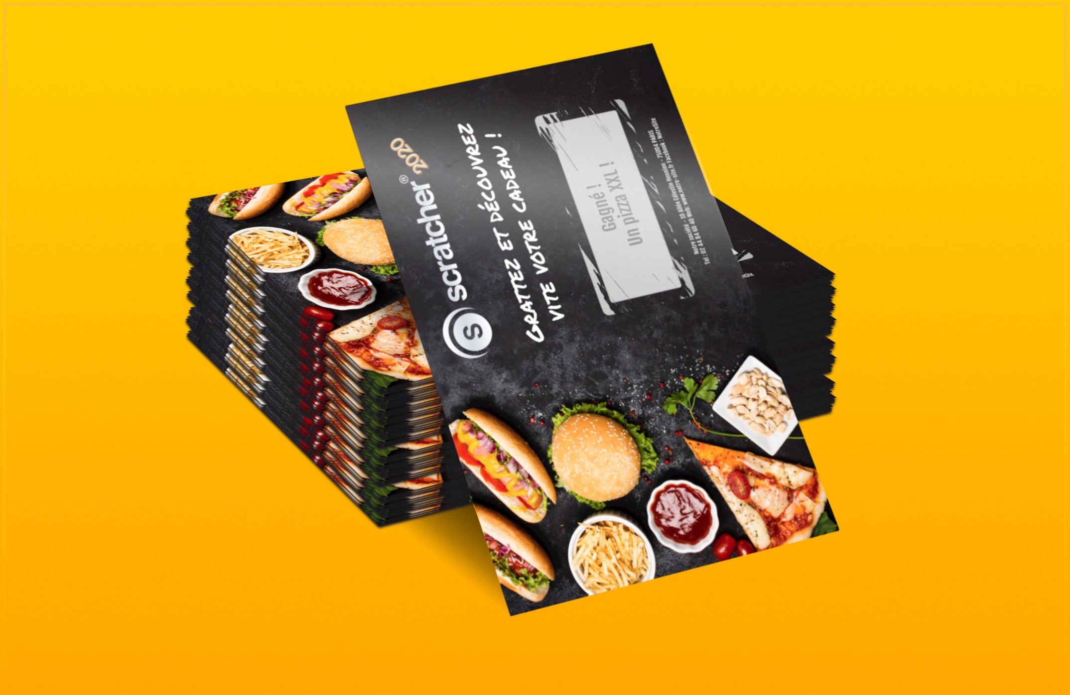 Feste di fine anno, firma di un contratto importante, le occasioni per voler premiare i tuoi dipendenti sono molte. Ma come fare affinché tutti siano felici? È semplice: usa il biglietto gratta e vinci. È divertente e attraente: tutti vogliono vedere se hanno vinto qualcosa. A seconda del settore in cui lavori, puoi offrire prodotti creati dalla tua azienda o sconti presso alcuni negozi. Se non è possibile, i tuoi dipendenti apprezzeranno vincere buoni per una cena al ristorante o biglietti per il cinema, ad esempio. Infine, alcune aziende scelgono di regalare ai dipendenti giornate o mezze giornate di ferie retribuite, ideale dopo un periodo intenso o stressante. Questo permette di fare piacere ai tuoi dipendenti consentendo loro di prendersi del tempo per sé, ma anche di dimostrare che il loro benessere ti interessa. E tutto questo grazie a un biglietto gratta e vinci! Feste di fine anno, firma di un contratto importante, le occasioni per voler premiare i tuoi dipendenti sono molte. Ma come fare affinché tutti siano felici? È semplice: usa il biglietto gratta e vinci. È divertente e attraente: tutti vogliono vedere se hanno vinto qualcosa. A seconda del settore in cui lavori, puoi offrire prodotti creati dalla tua azienda o sconti presso alcuni negozi. Se non è possibile, i tuoi dipendenti apprezzeranno vincere buoni per una cena al ristorante o biglietti per il cinema, ad esempio. Infine, alcune aziende scelgono di regalare ai dipendenti giornate o mezze giornate di ferie retribuite, ideale dopo un periodo intenso o stressante. Questo permette di fare piacere ai tuoi dipendenti consentendo loro di prendersi del tempo per sé, ma anche di dimostrare che il loro benessere ti interessa. E tutto questo grazie a un biglietto gratta e vinci!